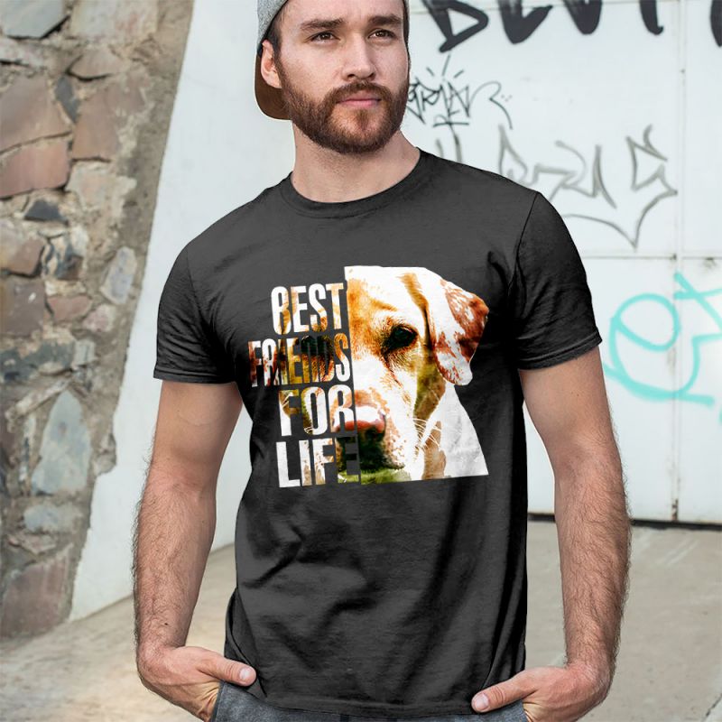 Best Friends For Life Yellow Labrador Men's T-Shirt