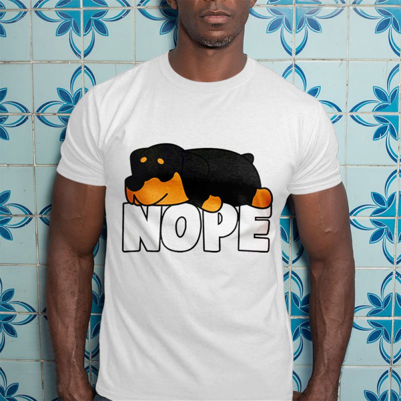 Nope Napping Rottweiler Men's T-Shirt