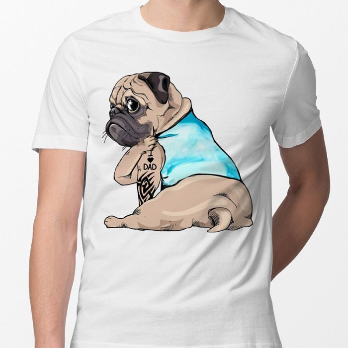 Best Pug Dad Shirts. Funny Pug Dad T-Shirts for Men and Boys