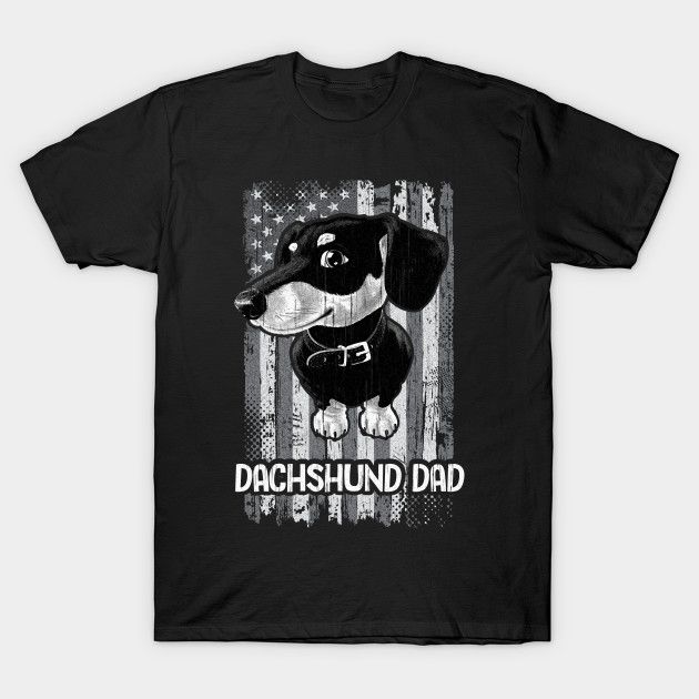 Best Dachshund Dad Shirts. Funny Doxie Dad T-Shirts and Hoodies