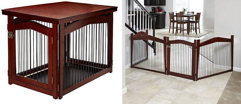 Best decorative dog crates. Dog kennel end table, crate TV stand reviews